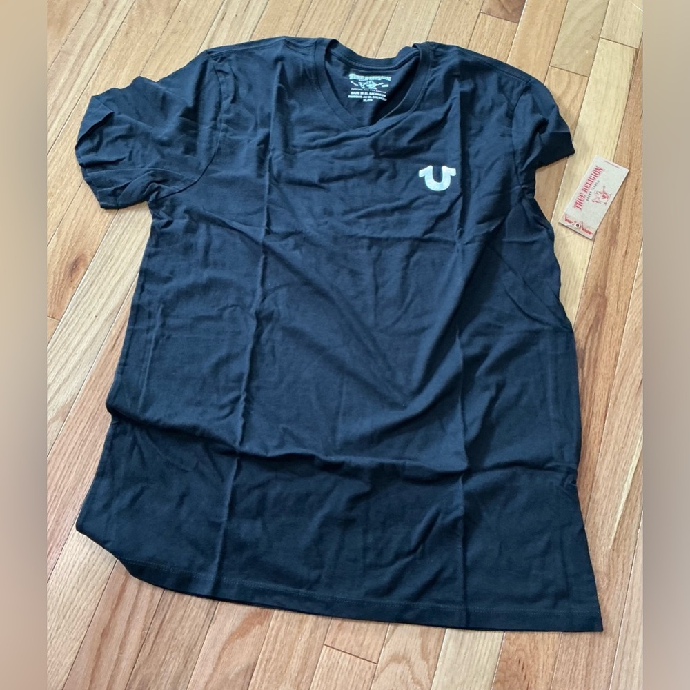 True Religion Black Short Sleeve Men's Tee